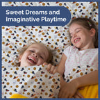 Kids Princess Full 4 Piece Sheet Set - Boys, Girls, Teens, Toddler - Easy Fit Deep Pockets - Breathable, Hotel Quality Bedding Sheets - Machine Washable - Wrinkle Free - Cute, Cozy, Soft - CGK Linens