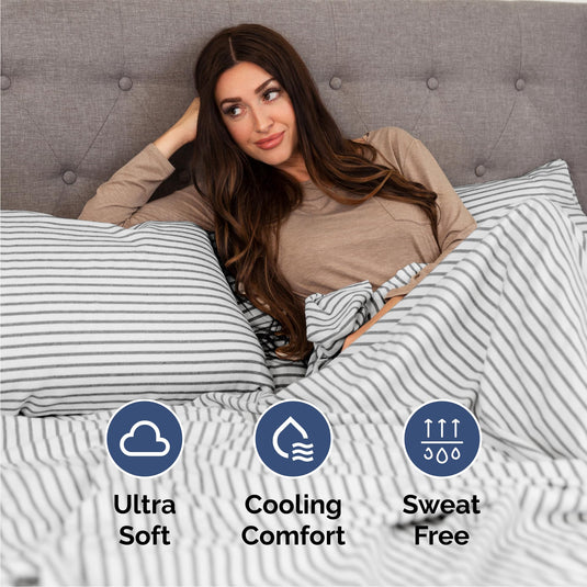 King 6 Piece Sheet Set - Breathable & Cooling Bed Sheets - Hotel Luxury Bed Sheets for Women, Men, Kids & Teens - Comfy Bedding with Deep Pockets & Easy Fit - Soft and Wrinkle Free - King White Sheets