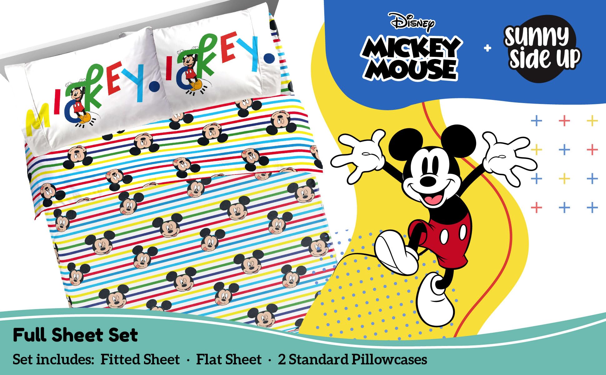 Sunny Side Up Minecraft Creeper & Animals Twin Sheet Set - 3 Piece Kids Bedding Set Includes Pillow Cover - Super Soft Microfiber Sheets