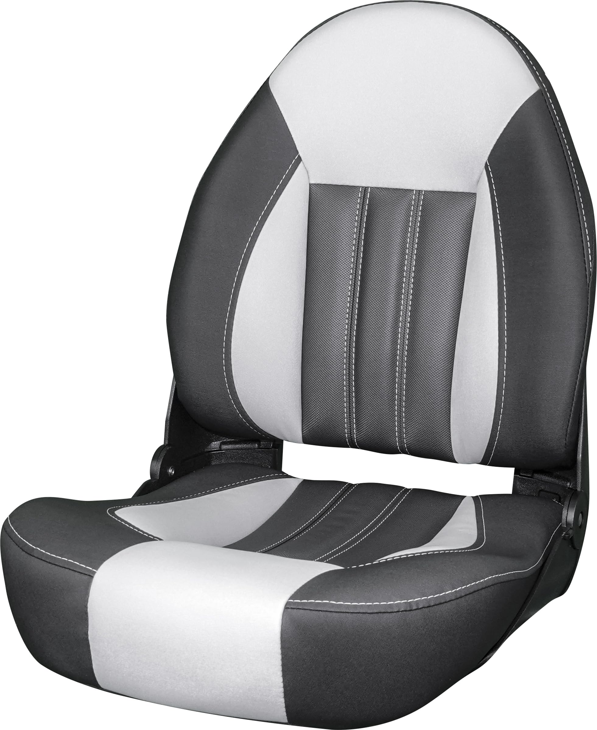 Tempress ProBax Orthopedic Folding High Back Boat Seat (Black/Charcoal/Carbon)