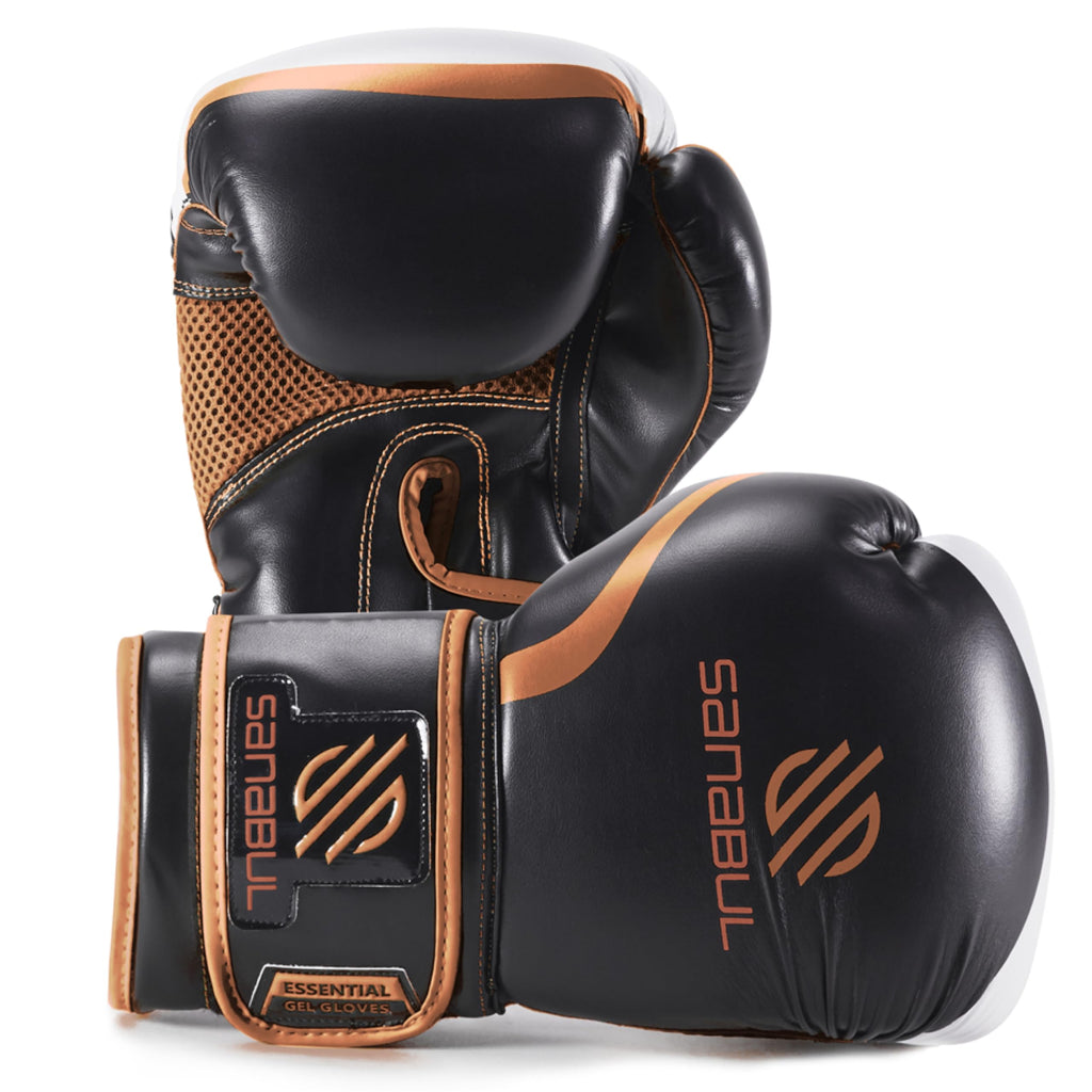 Sanabul Essential Gel Boxing Gloves for Men & Women, Kickboxing MMA, Muay Thai Gloves and Heavy Bag Training Punching & Sparring