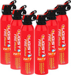 Ougist Small Portable Fire Extinguisher for Home and Kitchen, 21oz Each, 6-Pack, Water-Based Fire Extinguishers for Quick Emergency Response, Prevent Re-Ignition, Ideal for Vehicle and Camping, MSJ620