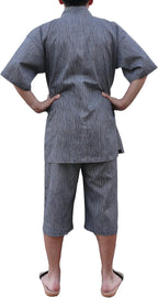 Japan Cool Jinbei Yukata Men's Half-Sleeved Japan Cotton top and Bottom