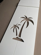 Double Palm Tree Shutters, Custom Exterior Shutters, High Springs Shutter Company-Sold Individually