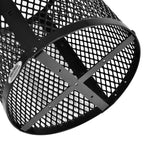 Global Industrial 36 Gallon Outdoor Steel Trash Can with Dome Lid, Plastic Liner and Anchor Kit Included, 23-1/2" Diameter x 40" H, Powder Coat Finish, Unassembled, Black