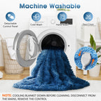 Elektrische Heizdecke mit Kunstpelz, Größe mit flauschigem Sherpa-Rücken, wärmende Plüschdecke Geschenk, weiche Heizdecken mit 10 Wärmeeinstellungen, 5 Zeiteinstellungen, ETL 50"x60", Anthrazitgrau