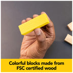 Classiques Pleins de Conscience, Tour d'Empilage de Blocs en Bois Durable, Jeu de Fête en Bambou pour Adultes et Enfants de 8 ans et plus
