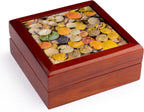 3dRose USA, Wyoming, Autumn aspen leaves floating on pond, Jewelry Box jb-231934-1