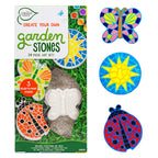 Creative Roots Paint Your Own #1 Dad Stepping Stone, Paintable Ceramic 7 in. Stone, Includes 6 Acrylic Paints & Paintbrush, Great Arts and Crafts for Kids Ages 8-12, Father's Day Gift