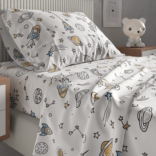 Kids Princess Full 4 Piece Sheet Set - Boys, Girls, Teens, Toddler - Easy Fit Deep Pockets - Breathable, Hotel Quality Bedding Sheets - Machine Washable - Wrinkle Free - Cute, Cozy, Soft - CGK Linens