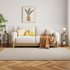 TUTOTAK Small Side Table, Narrow End Table, Skinny Sofa Table, Slim Nightstand, Couch Table, Living Room, Bed Room, Brown TB01BB062