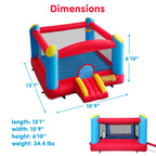 Funormous Riesiges Riesen-Hüpfburg für Kinder, Indoor- und Outdoor-Aufblasbarer großer Hüpfburg mit doppelten Basketballkörben, inklusive Gebläse mit FI-Schutzschalter