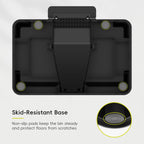 EKO EcoCasa II 36L+24L Dual Trash Can with Recycle Bin, Stainless Steel Garbage Can with Lid, Deodorizer Compartment, Odor-Proof and Fingerprint Resistant