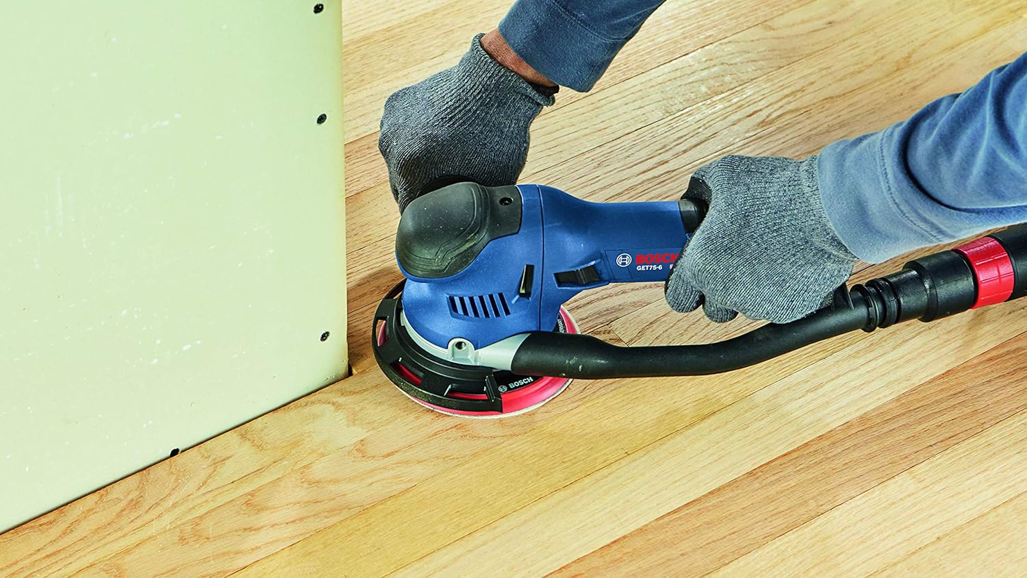 BOSCH GET75-6N Electric Orbital Sander, Polisher - 7.5 Amp, Corded, 6 Inch Disc Size - Dual-Mode: Random Orbit & Turbo