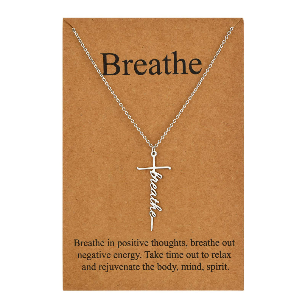 Lcherry Faith Cross Pendant Necklace for Women Religious Christian Jewelry Mother's Day Gifts for Women