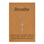 Lcherry Faith Cross Pendant Necklace for Women Religious Christian Jewelry Mother's Day Gifts for Women