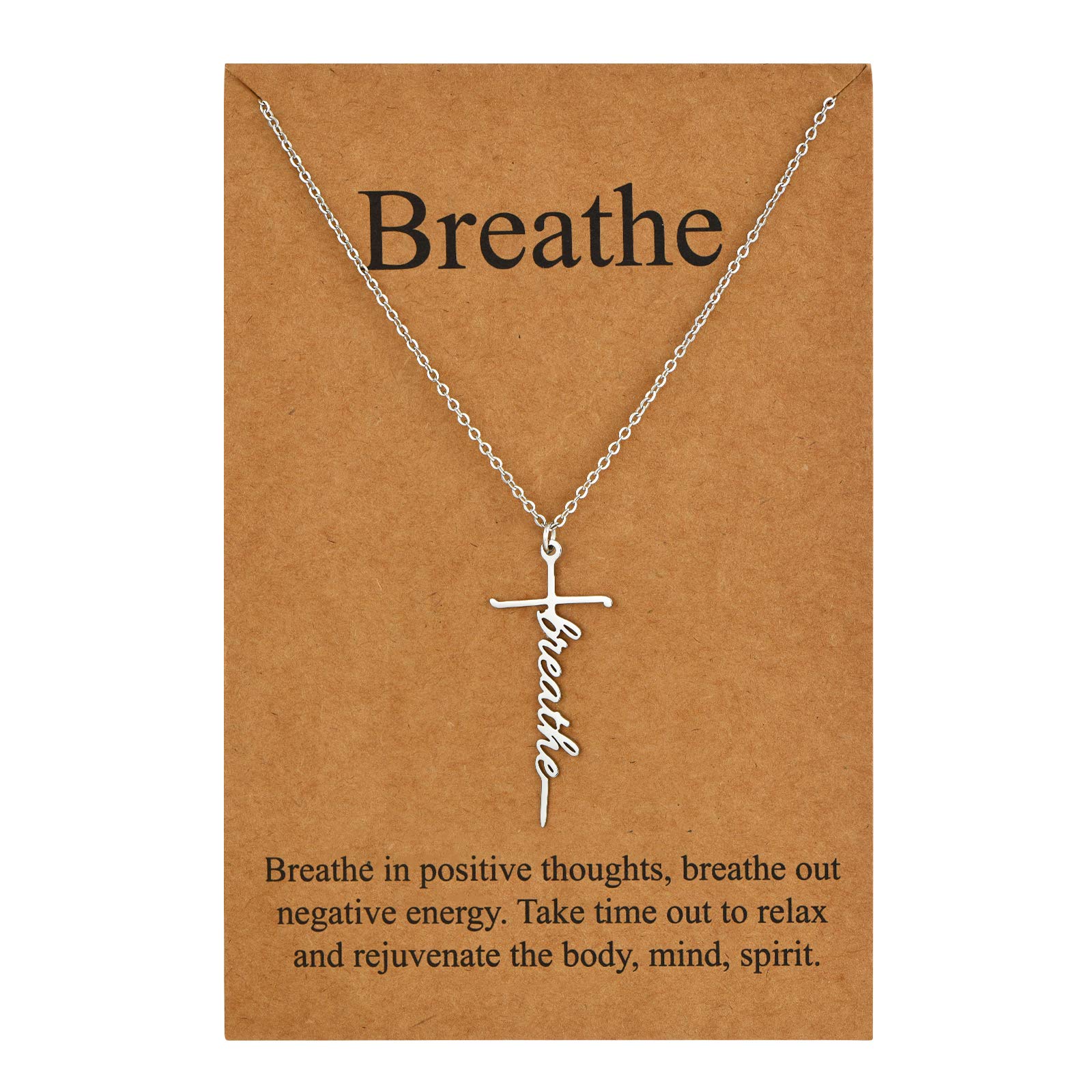 Lcherry Faith Cross Pendant Necklace for Women Religious Christian Jewelry Mother's Day Gifts for Women