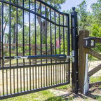 Mighty Mule Gate Opener, Solar and Smart Ready, Heavy Duty Automatic Gate Opener, Gates up to 18ft or 850lb, Single Gate Opener, MM571W