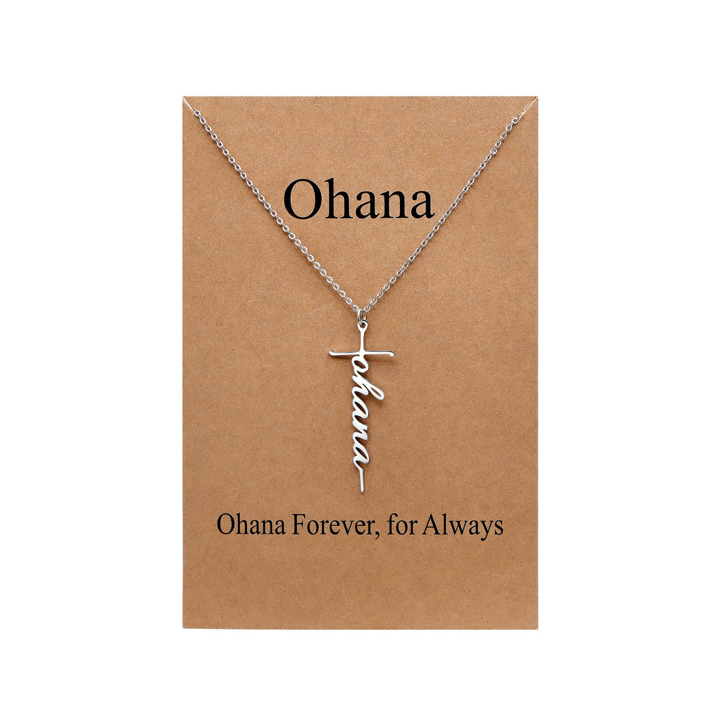 Lcherry Faith Cross Pendant Necklace for Women Religious Christian Jewelry Mother's Day Gifts for Women