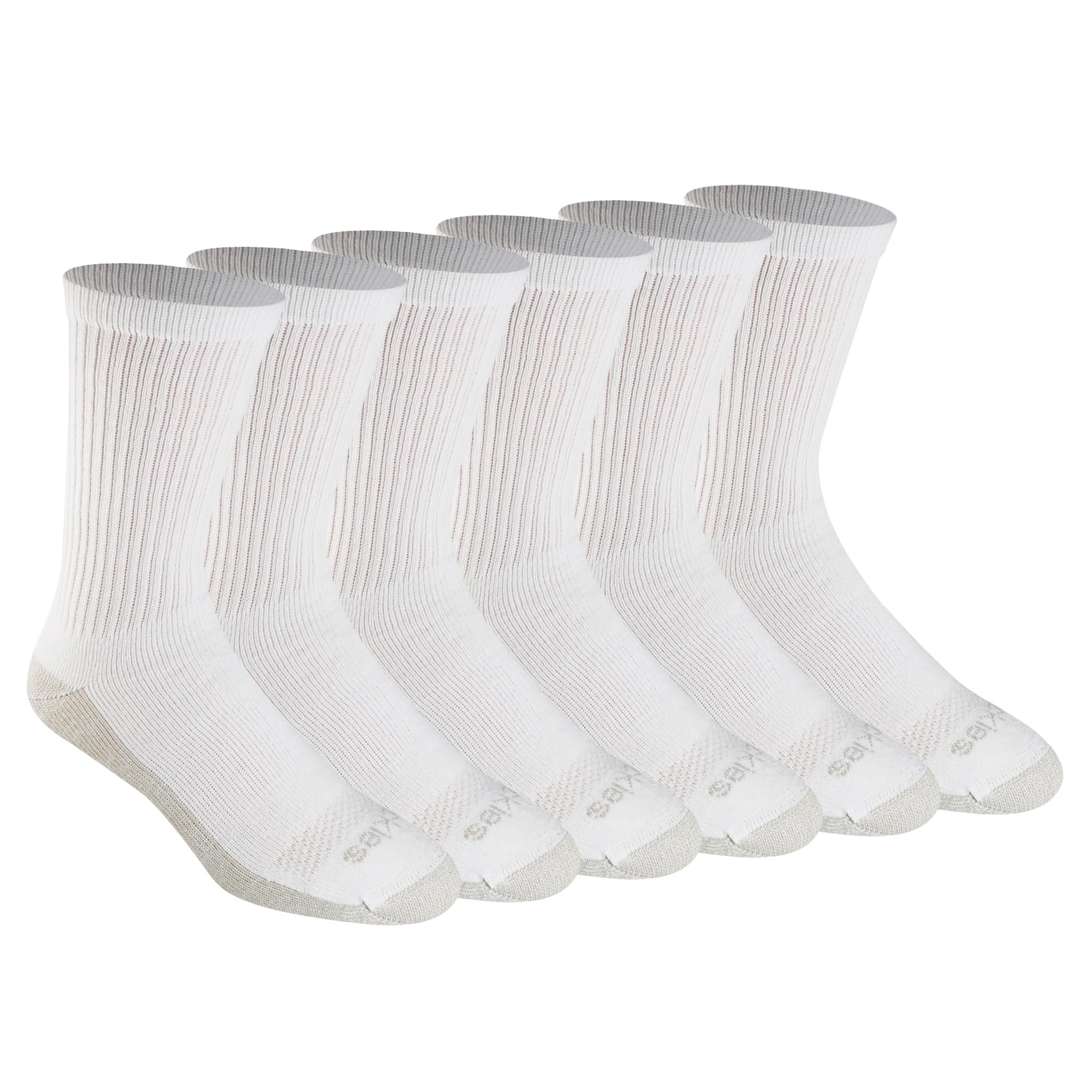 Dickies Men's Dri-Tech Original Moisture Control Crew Socks, Available in M-XXL (6, 12, 18 Pairs)