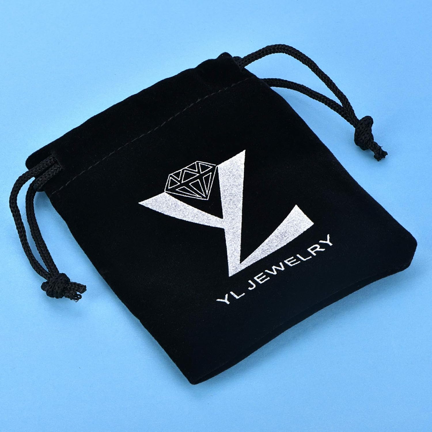 YL Men's Cross Necklace 316L Stainless Steel Large Jesus Christ Pendant Jewelry Rolo Chain for 24''