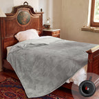 Verwarmd deken elektrisch deken plaid 50''X60'' - verwarmingsdeken met 6 warmtestanden - 2-10 uur automatische uitschakeling, ETL gecertificeerd, wasmachinebestendig (zwart)