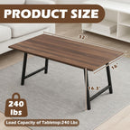 Folding Coffee Table, Portable Floor Table for Sitting on The Floor, Midcentury Modern Coffee Table, Foldable Floor Table for Living Room, 32''L x 16''W x 16.3''H, Walnut