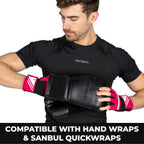 Sanabul Essential Gel Boxing Gloves for Men & Women, Kickboxing MMA, Muay Thai Gloves and Heavy Bag Training Punching & Sparring
