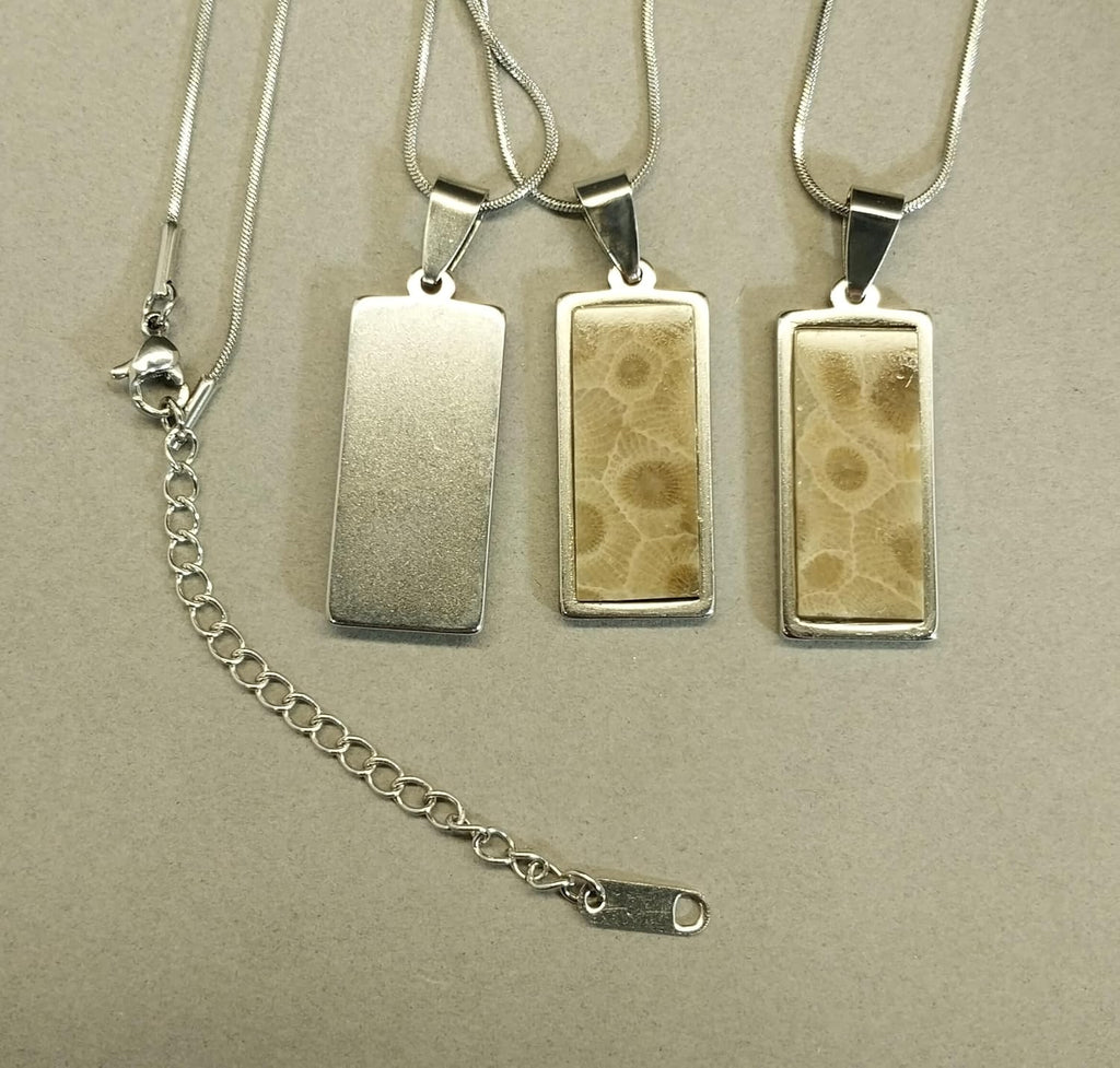 Petoskey Stone Necklace, Women and or Men, Handmade in Wisconsin, Petoskey Jewelry