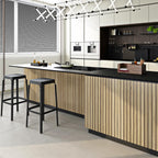 FunStick 24"x200" Wood Slat Peel and Stick Wallpaper Removable Wood Contact Paper Peel and Stick Wood Slats Wall Paper Decor Self Adhesive Vinyl Beadboard Wallpaper for Bathroom Kitchen Cabinets Table