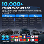 XTOOL D6S OBD2 Scanner Diagnostic Tool, 2025 Car Scanner with 30 Resets, All System Scan Tool with FCA & CAN FD, ABS Bleed, Gearbox Match, Crank Sensor Relearn, Lifetime Update, Upgraded of D5S