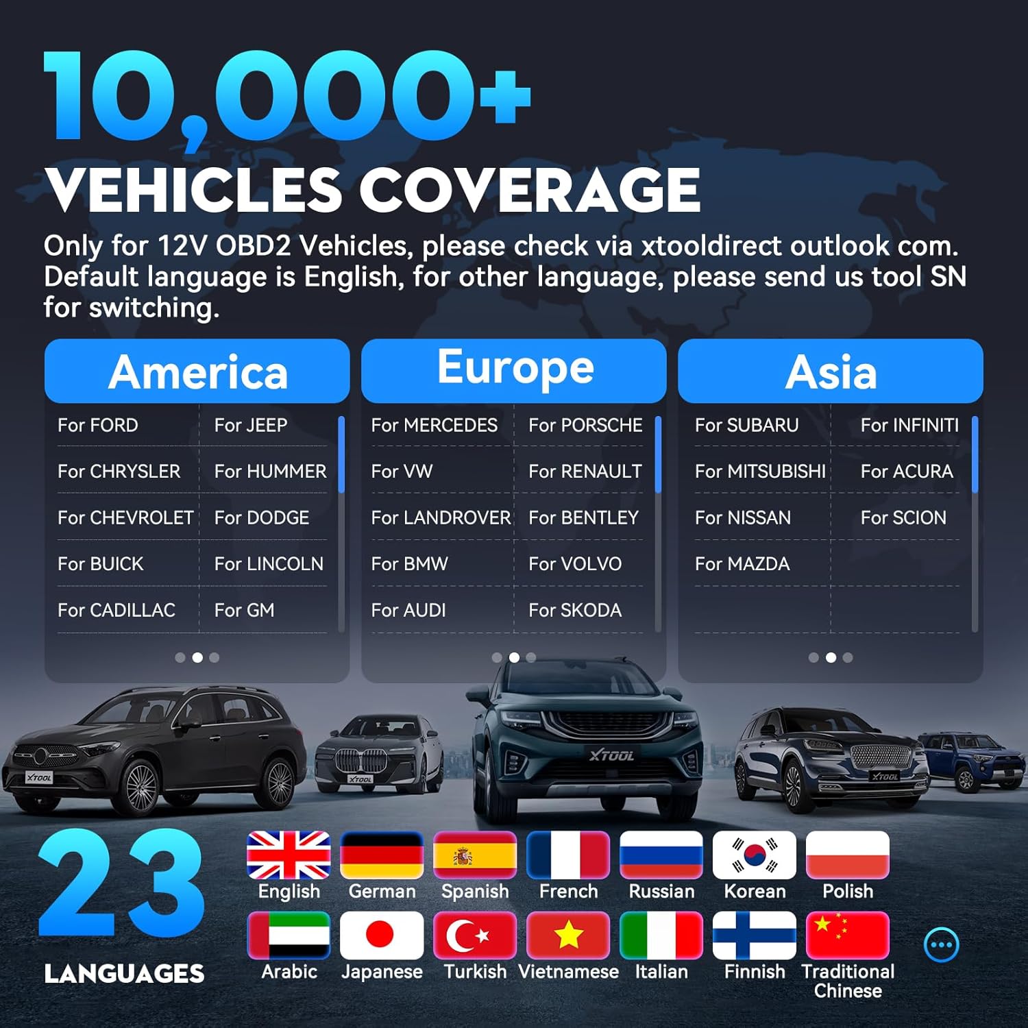 XTOOL D6S OBD2 Scanner Diagnostic Tool, 2025 Car Scanner with 30 Resets, All System Scan Tool with FCA & CAN FD, ABS Bleed, Gearbox Match, Crank Sensor Relearn, Lifetime Update, Upgraded of D5S