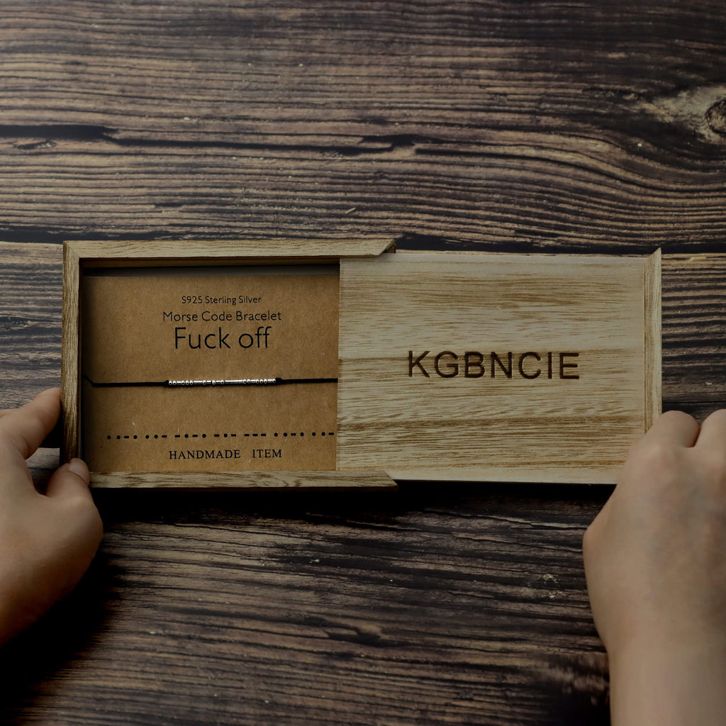 KGBNCIE Inspirujące Bransoletki z Kodem Morse'a dla Kobiet, Unikalne Prezenty Biżuteryjne dla Przyjaciół