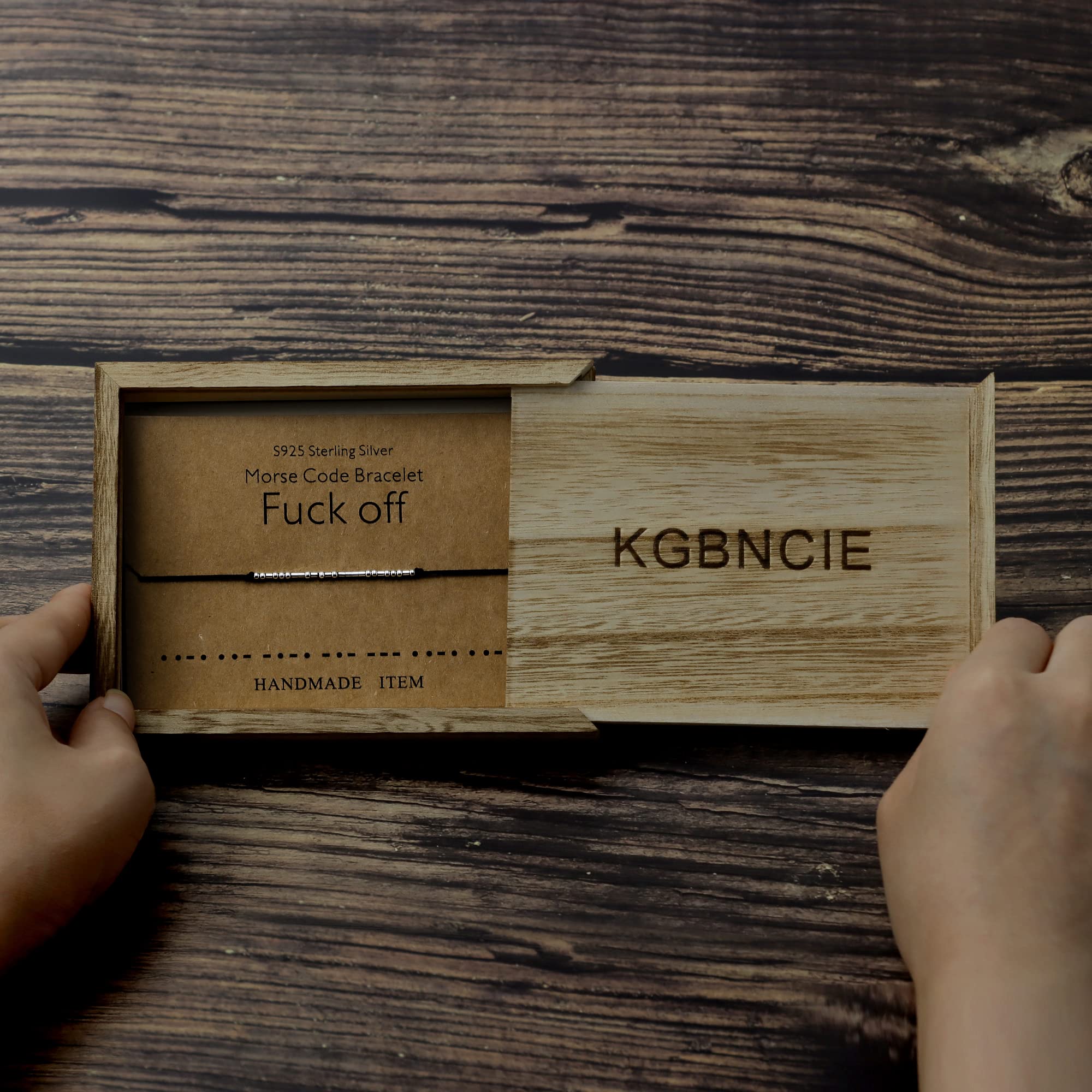 Bracelets inspirants en code Morse KGBNCIE pour femmes, cadeaux de bijoux uniques pour amis
