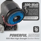 Battery Powered Walk Behind Floor and Carpet Scrubber Buffer Polisher Machine, 16" Brush, 21.5" Squeegee Width, 6.5 gal Tank, Brush Speed 200 RPM, Includes a Hard Brush Soft Brush and 3 Scouring pads