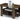 Furinno Andrey Coffee Table with Bin Drawer, Columbia Walnut/Dark Brown