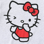 Hello Kitty Sanrio Girls 4 Pack Mix and Match 2 Short Sleeve T-Shirts, Short, and Flared Pants Set for Big Kids