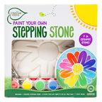 Creative Roots Paint Your Own #1 Dad Stepping Stone, Paintable Ceramic 7 in. Stone, Includes 6 Acrylic Paints & Paintbrush, Great Arts and Crafts for Kids Ages 8-12, Father's Day Gift