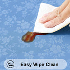 Smiry Square Table Cloth, Waterproof Heavy Duty Vinyl Tablecloths, Wipeable Washable Table Cover for Kitchen and Dining Room (Baby Blue, 54" X 54")