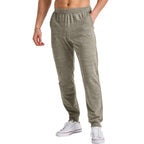 Hanes Men's Originals French Terry Joggers, Lightweight Sweatpants with Pockets, 30" Inseam, Camouflage Green PE Heather, Large