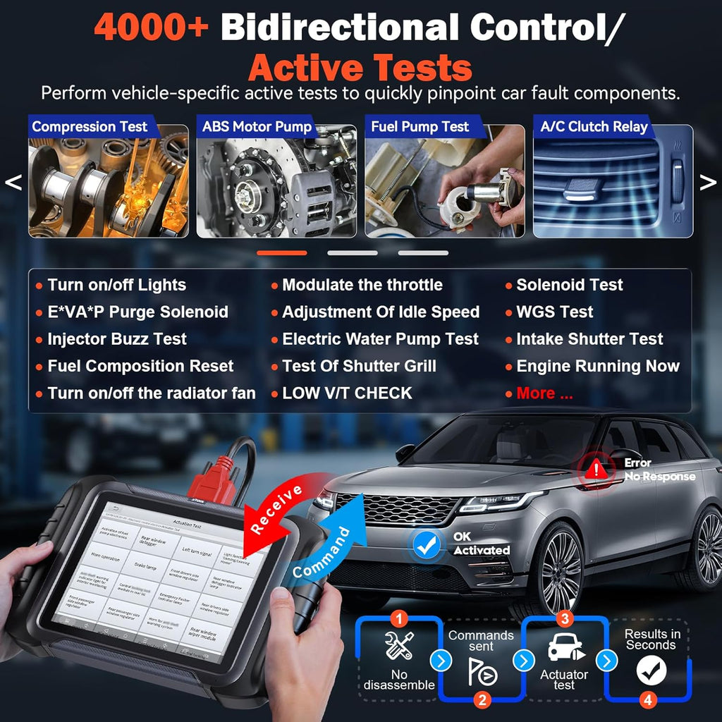 XTOOL D8S OBD2 Scanner: 2025 Upgrade of D8, Bidirectional Scan Tool with 3-Year Update, Topology Mapping, FCA AutoAuth, ECU Coding, 42+ Resets, All Systems Car Scanner Diagnostic Tool, CANFD/DoIP