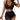 Blooming Jelly Womens Swim Dress Skirt High Waisted Bikini Sets Tummy Control Swimsuit Two Piece Bathing Suit (M, Black)