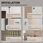 POHARE Wood Slat Wall Panels, 2 Pack Accent Decorative Acoustic Wood Slats for Wall and Ceilings, Acoustic Panels for Interior Wall Décor on Felt Back Board, Oak, 8 x 1 ft - Grand Goldman