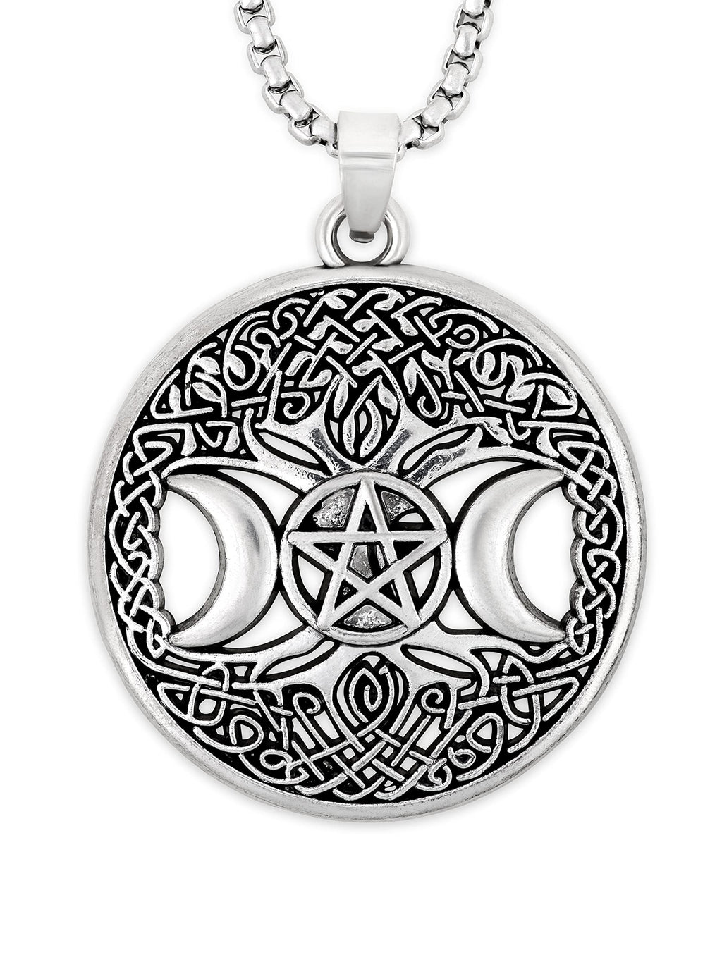HAQUIL Viking Celtic Wiccan Tree of Life Pendant Necklace, Tree of Life Jewelry Gifts for Men and Women