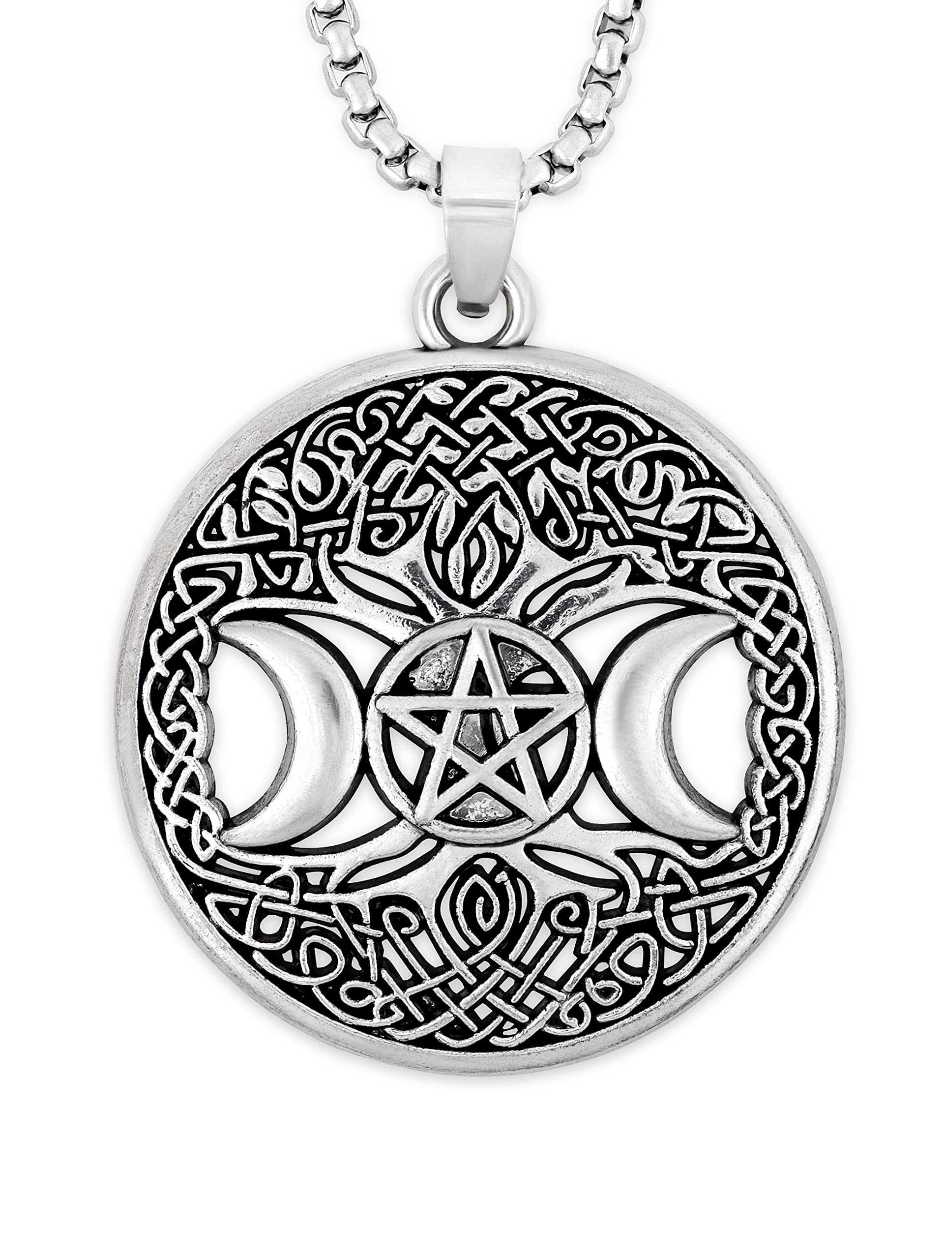 HAQUIL Viking Celtic Wiccan Tree of Life Pendant Necklace, Tree of Life Jewelry Gifts for Men and Women