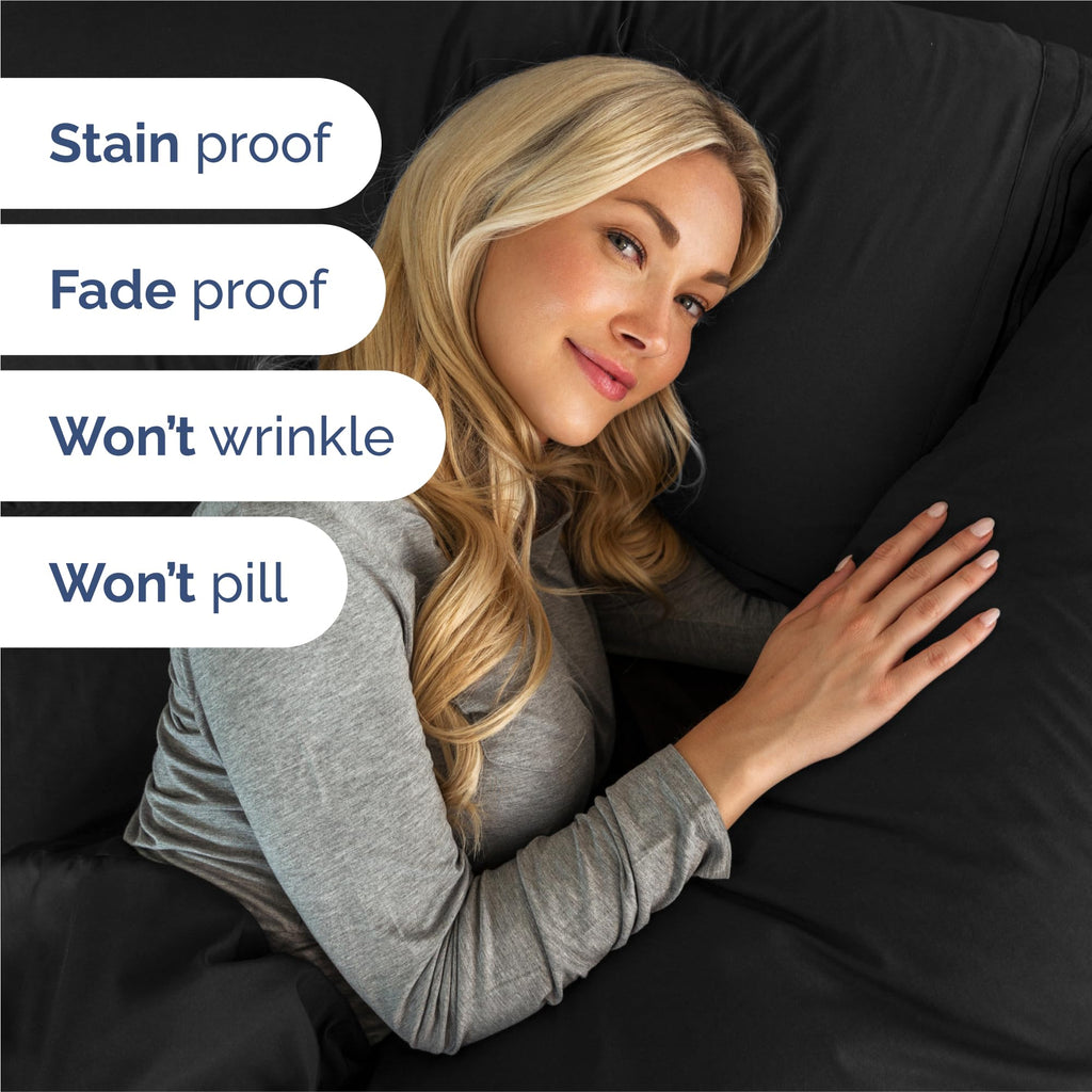 King 6 Piece Sheet Set - Breathable & Cooling Bed Sheets - Hotel Luxury Bed Sheets for Women, Men, Kids & Teens - Comfy Bedding with Deep Pockets & Easy Fit - Soft and Wrinkle Free - King White Sheets