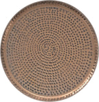 SIMPLIHOME Preston Modern Industrial 22 inch Wide Metal Metal Side Table in Antique Copper, Fully Assembled for the Living Room and Bedroom