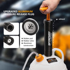 FOUR UNCLES 6L Manual Oil Extractor Pump - Fluid Extractor with 59" Main Hose, Three 41" Extension Tubes for Automotive Oil Change, a Brake Bleeding Hose for Brake Fluid Change