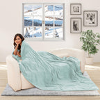 Coperta Elettrica Riscaldata 72"x84" Taglia Completa, Morbido Pile di Corallo con 4 Livelli di Riscaldamento e Spegnimento Automatico dopo 10 Ore, Lavabile in Lavatrice, Tessuto Morbido e Accogliente per la Casa, Grigio Scuro