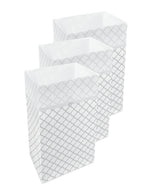 30 Gallon Disposable Pop-Up Trash Cans (3-Pack) with Fitted Bags – Foldable Garbage & Recycling Bins for Parties, Events & Kitchen (Black, 30" H x 14" W x 17" D)